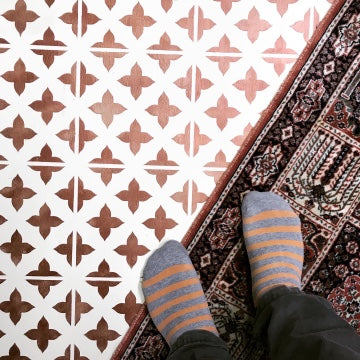 moroccan tile stencil