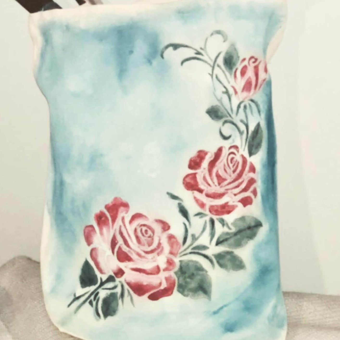 flower border stencil