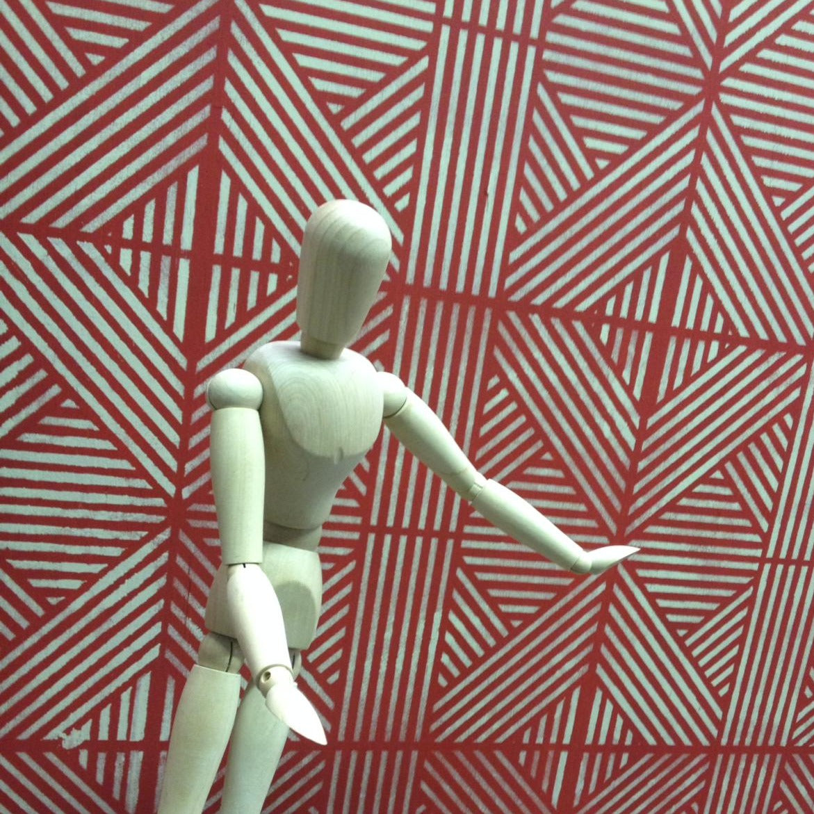 geometric lines stencil