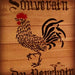 french rooster stencil