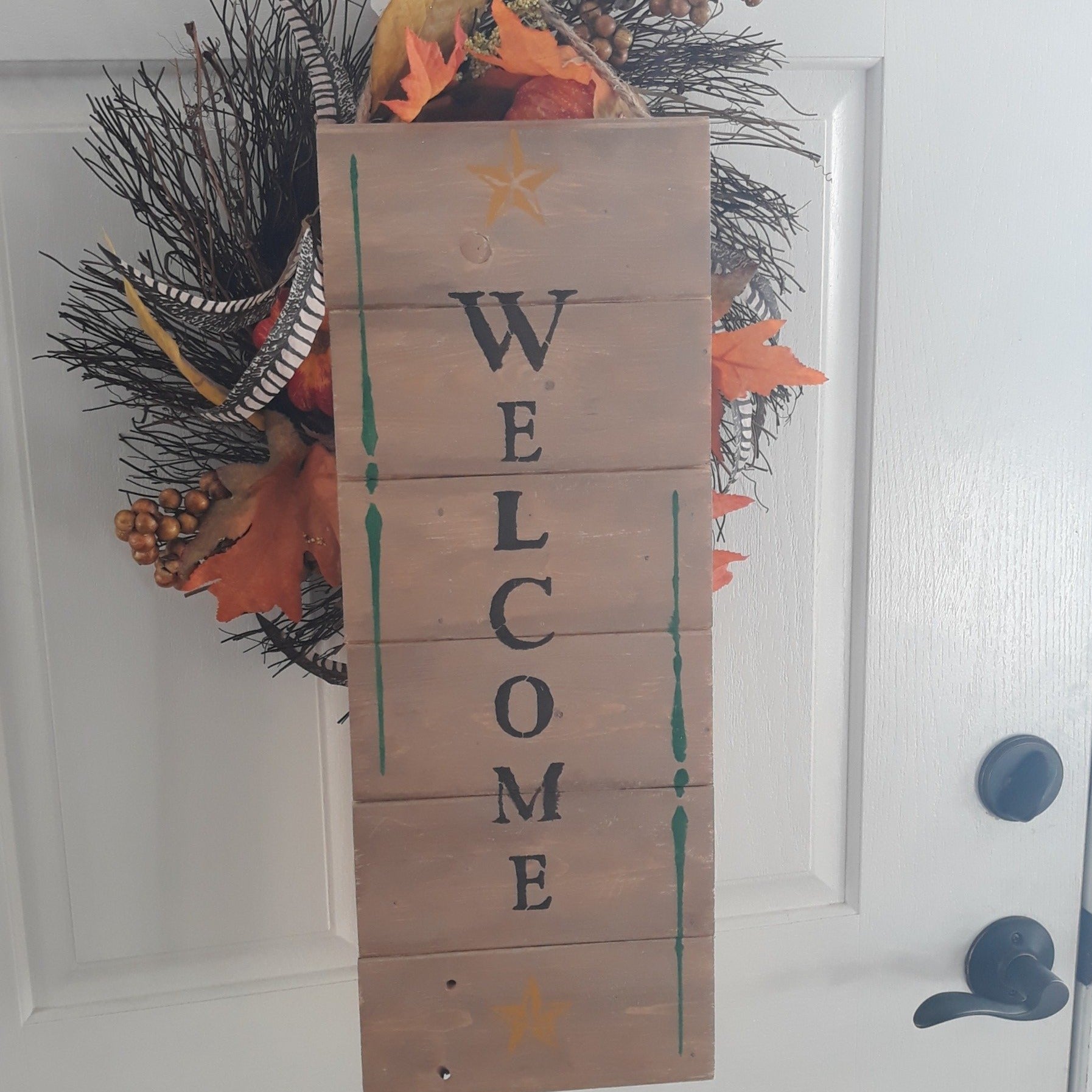 welcome sign stencil