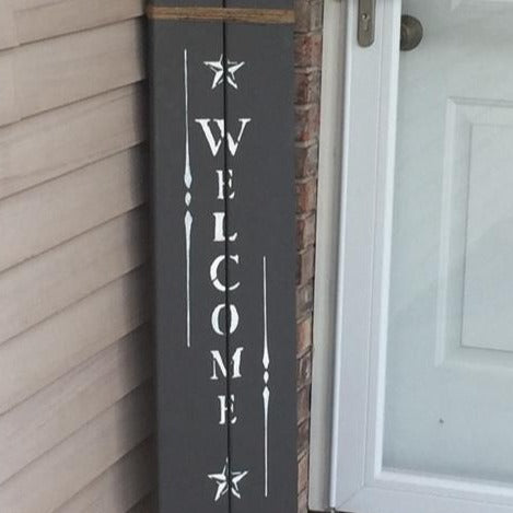 welcome stencil