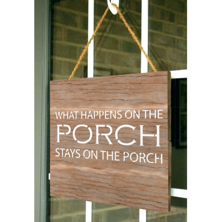 porch sign stencil