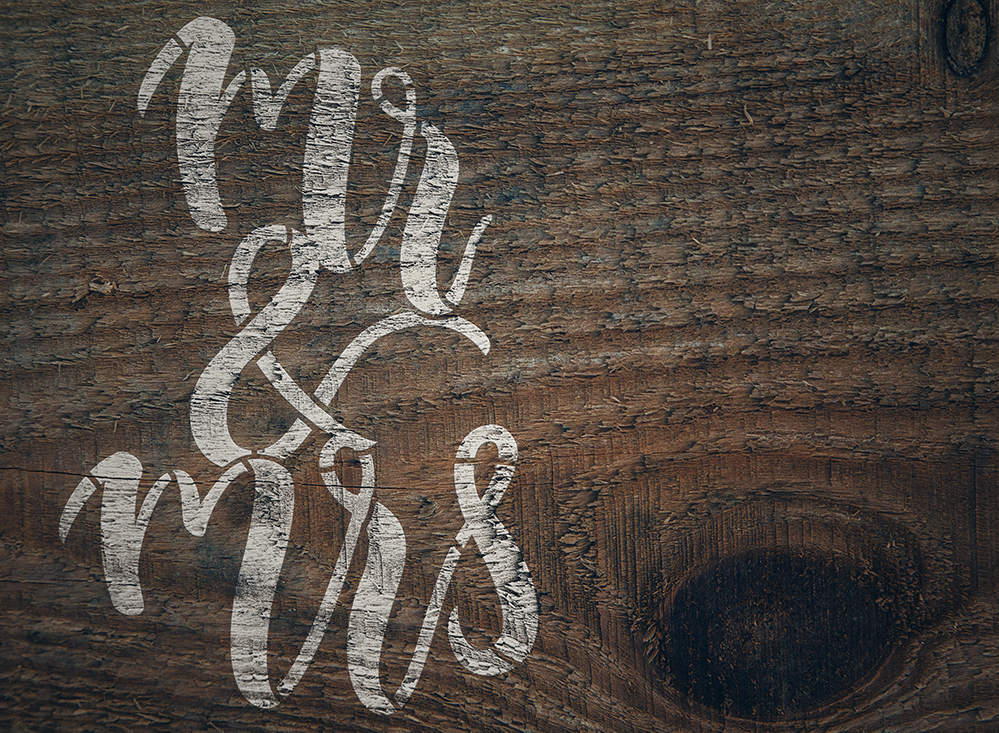 mr and mrs stencil