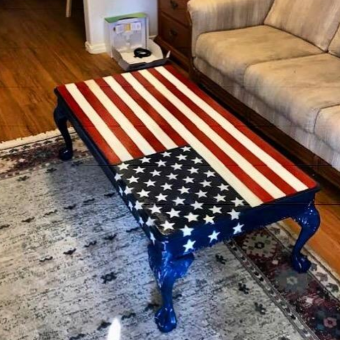 Reusable Pallet Flag Patriotic Stars