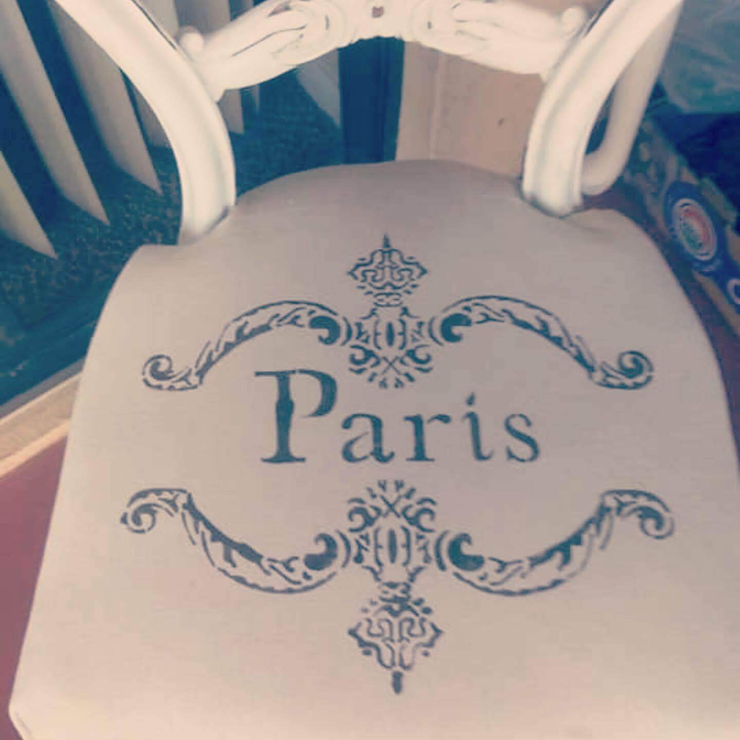 vintage furniture stencil