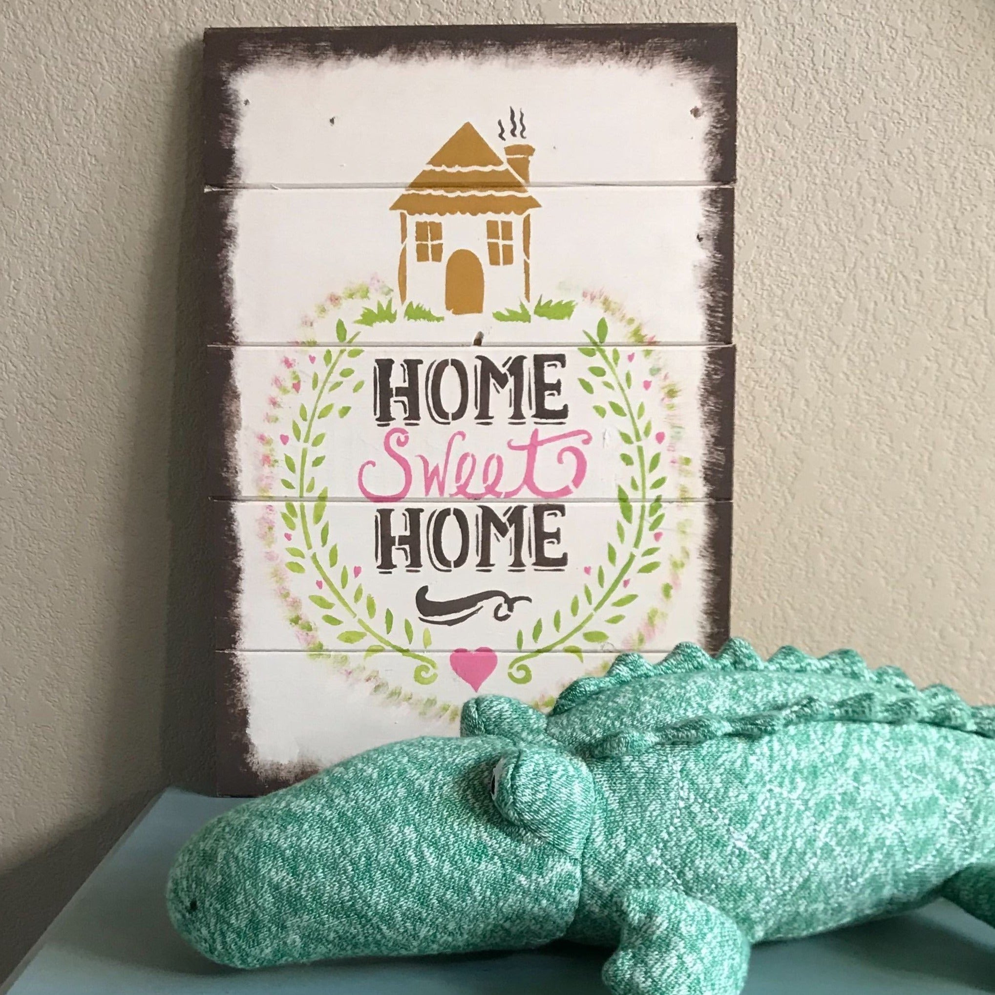 Home sweat home stencil