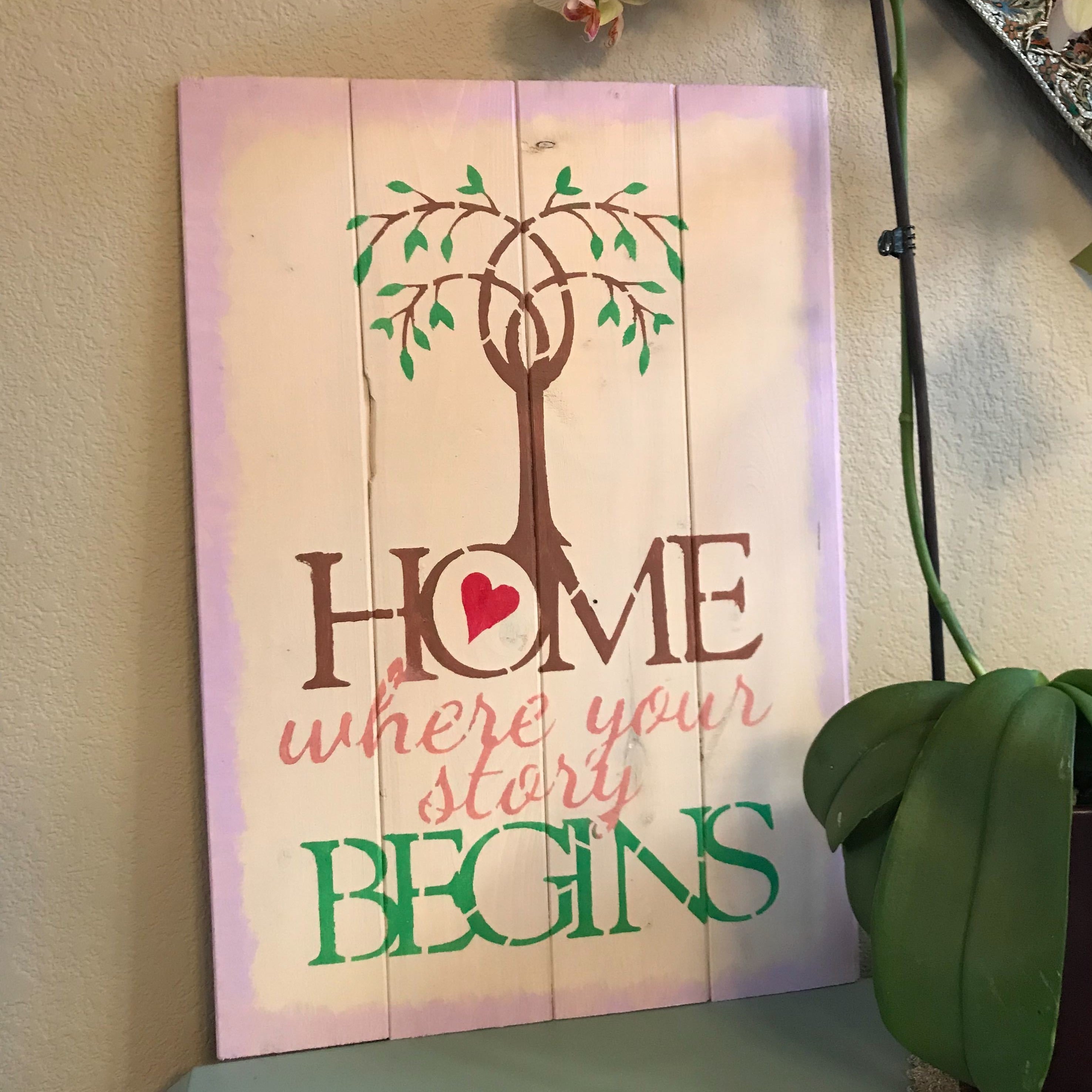home quote stencil