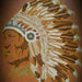 american Indian chief stencil