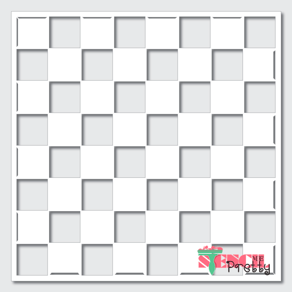 checker pattern stencil