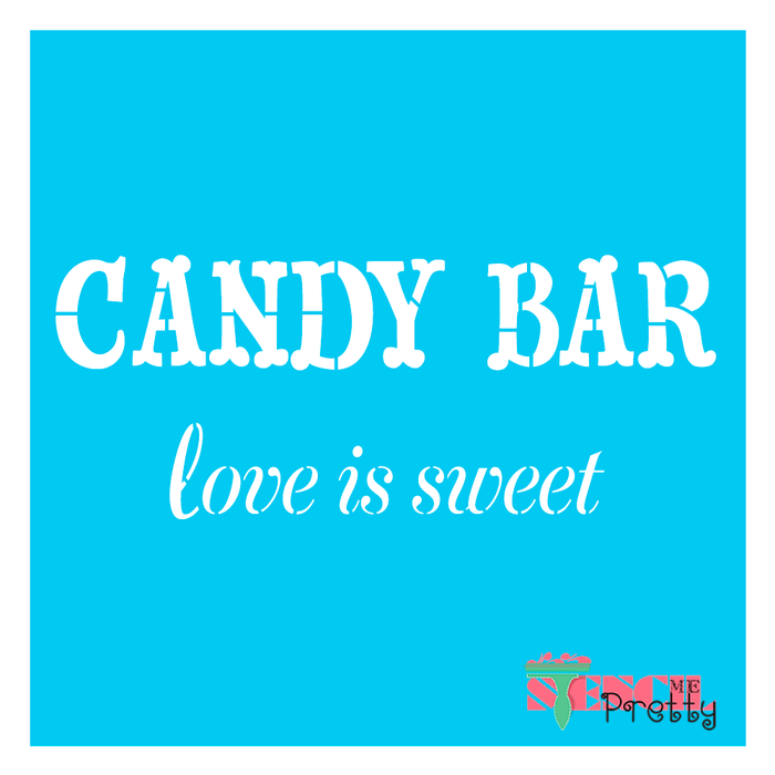 candy bar stencil