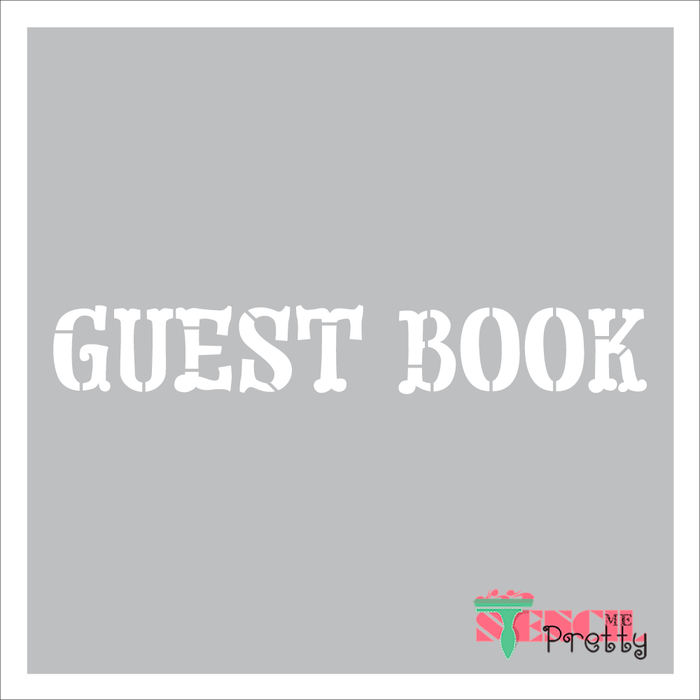 Guest book typography - Country font