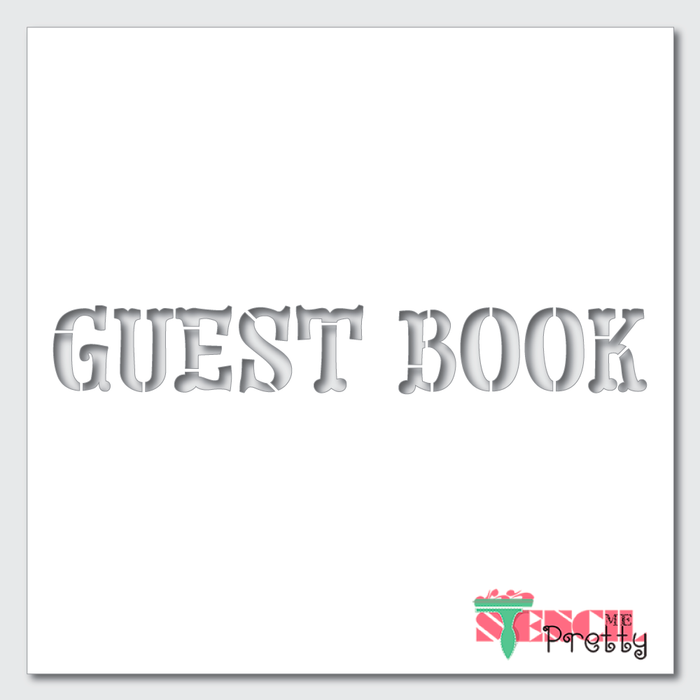 Guest book typography - Country font