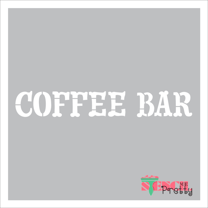 Coffee bar typography country font