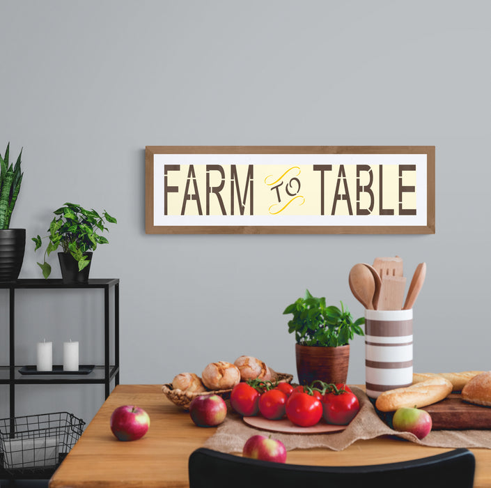 Farm to Table Vintage Country Sign