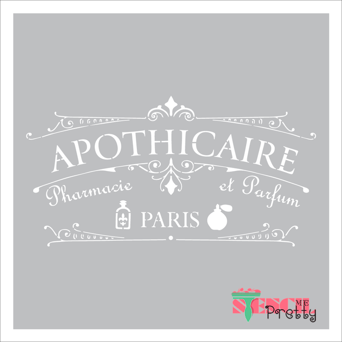 Apothicaire Vintage French perfume and pharmacy Signage