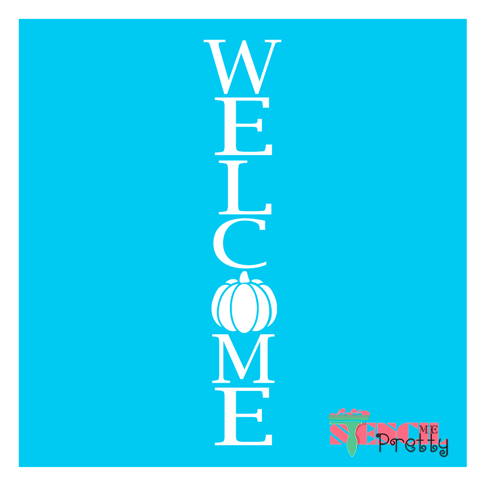 welcome sign stencil