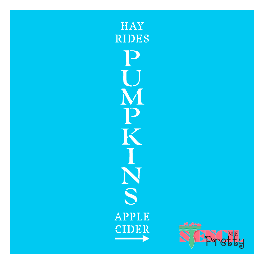 hay rides stencil