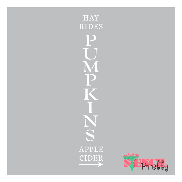 Hay Rides Pumpkins Apple Cider Sign