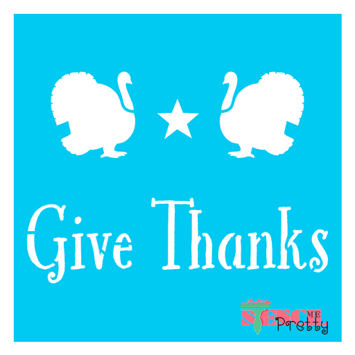 Give thanks stencil
