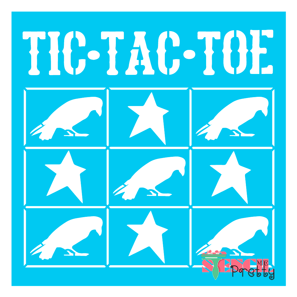 tic tac toe stencil