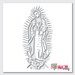 lady of guadalupe stencil