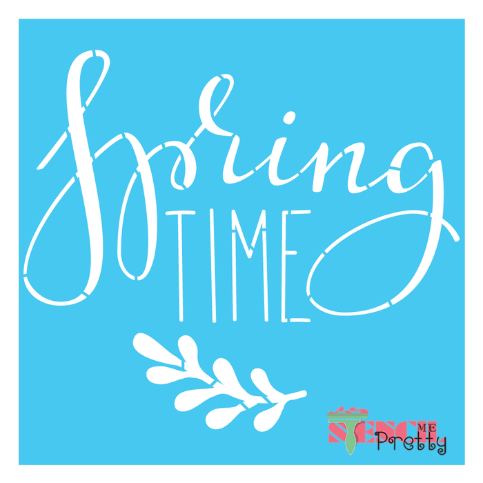 spring time stencil