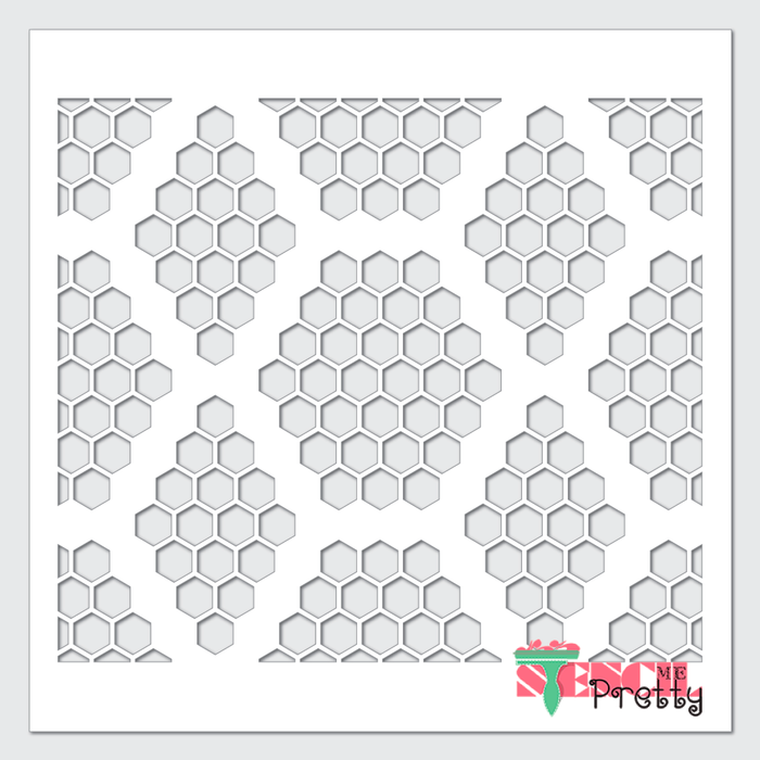 1 HONEYCOMB STENCIL HEXAGON TEMPLATE PATTERN