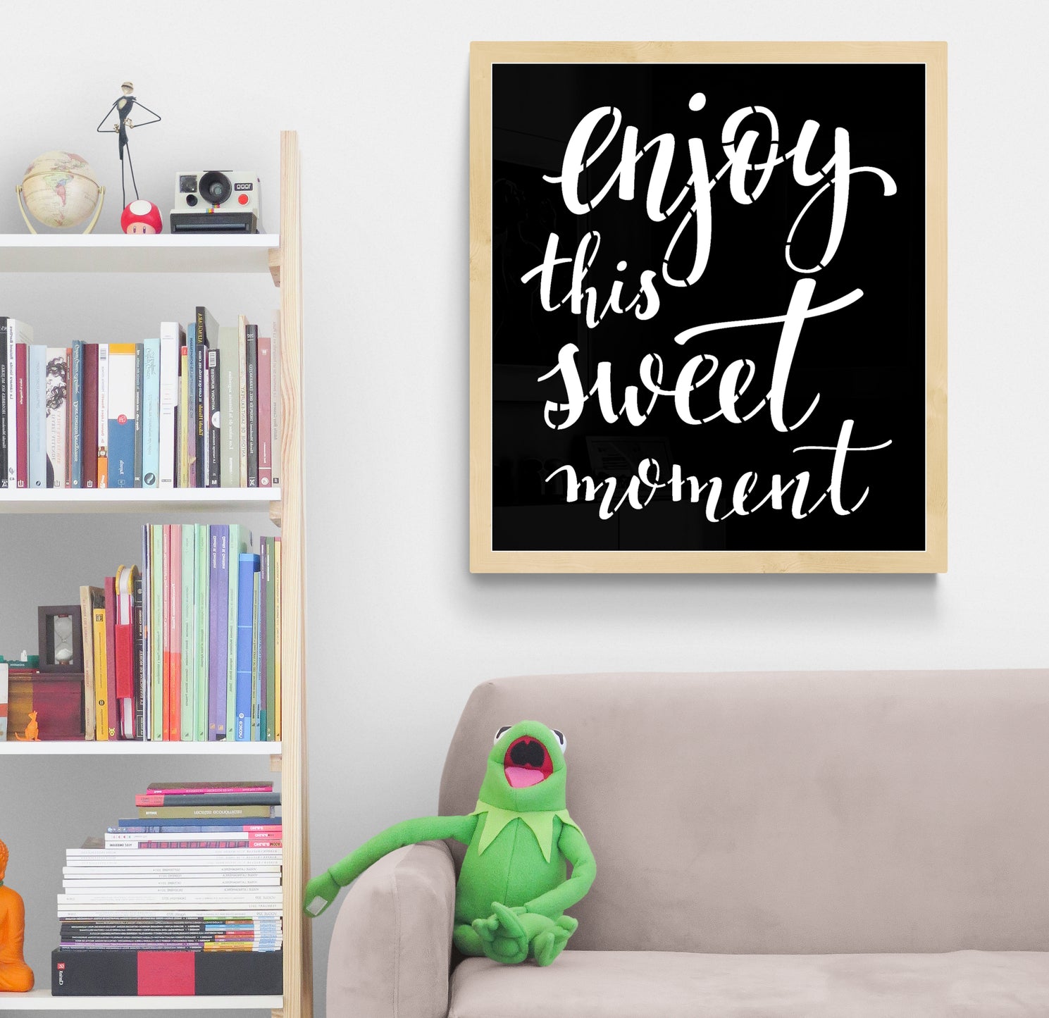 enjoy this sweet moment stencil