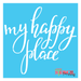my happy place stencil