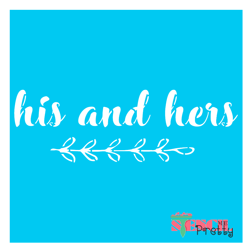 his and hers stencil