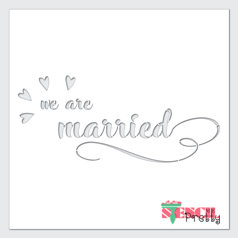 wedding day sign stencil