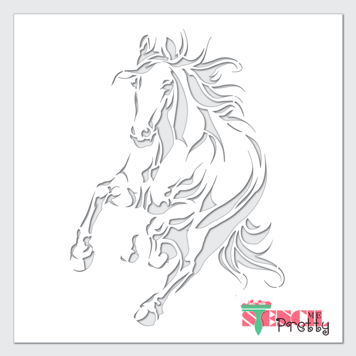 Tribal horse head tattoo posters for the wall • posters personage, mustang,  steed