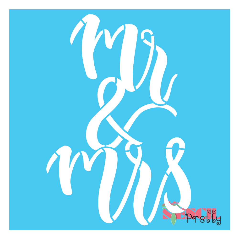 wedding calligraphy stencil