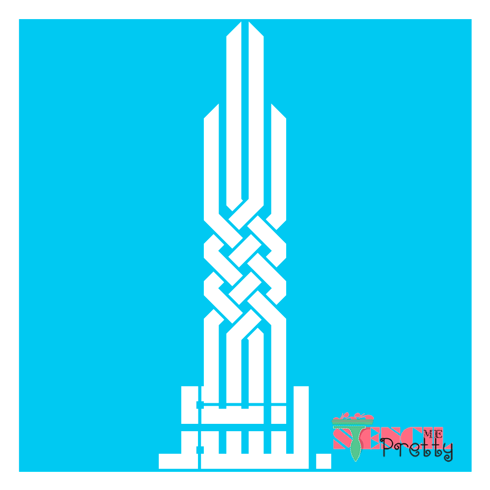 kufi script stencil