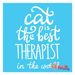 cat is the best therapist stencil