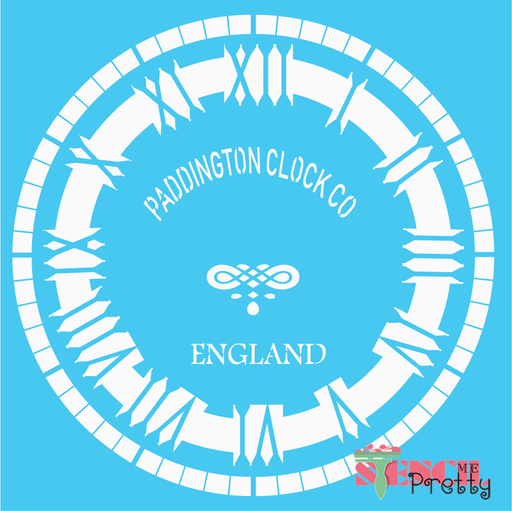 Paddington clock stencil