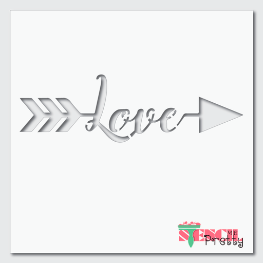 love arrow stencil