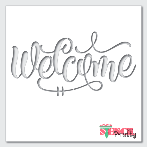 welcome sign stencil