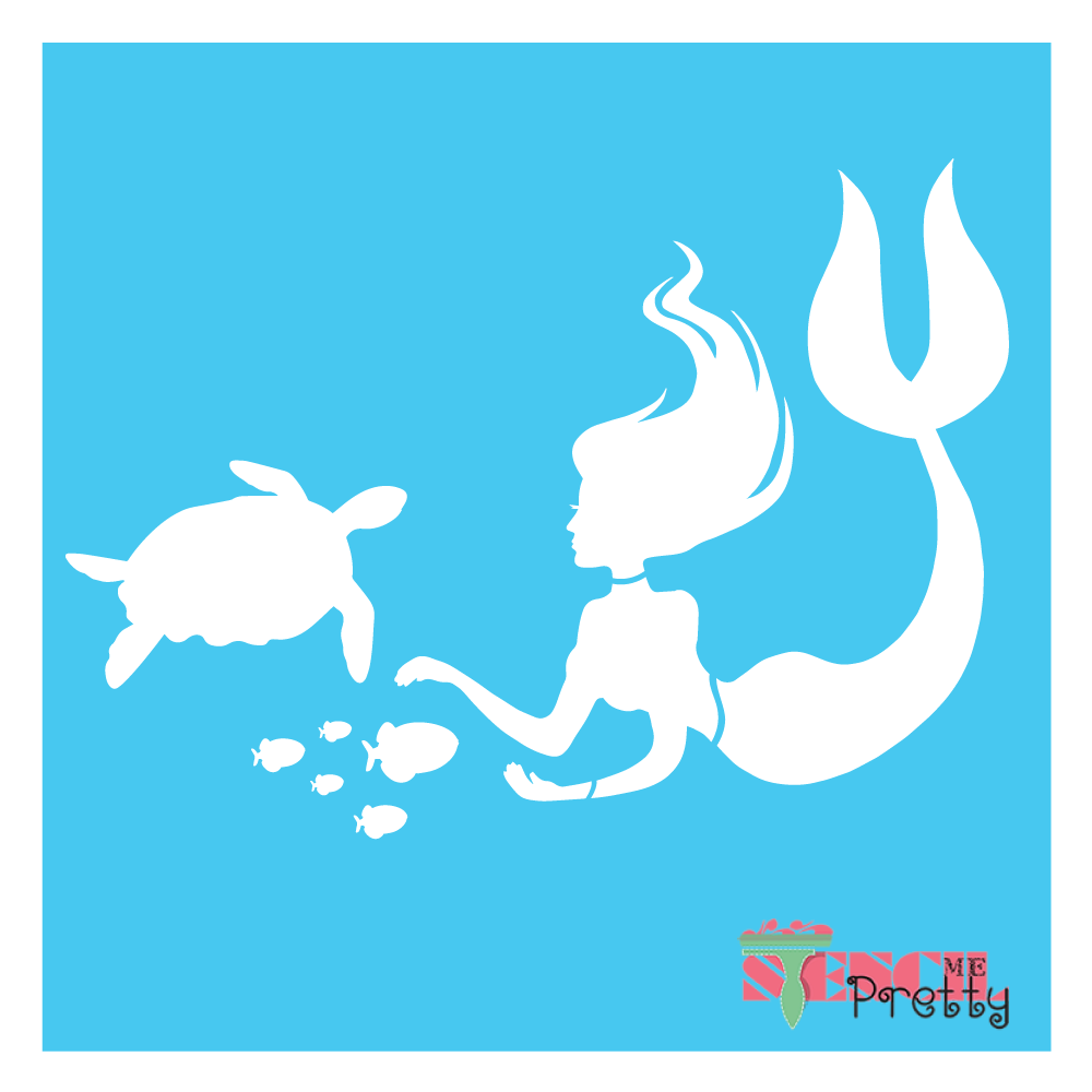 under the sea stencil