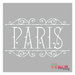 elegant paris word stencil