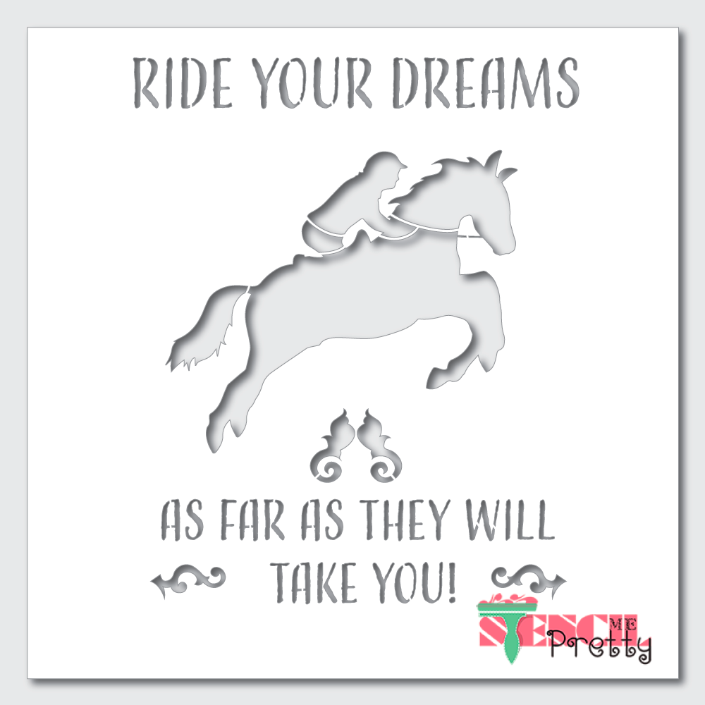 equestrian stencil
