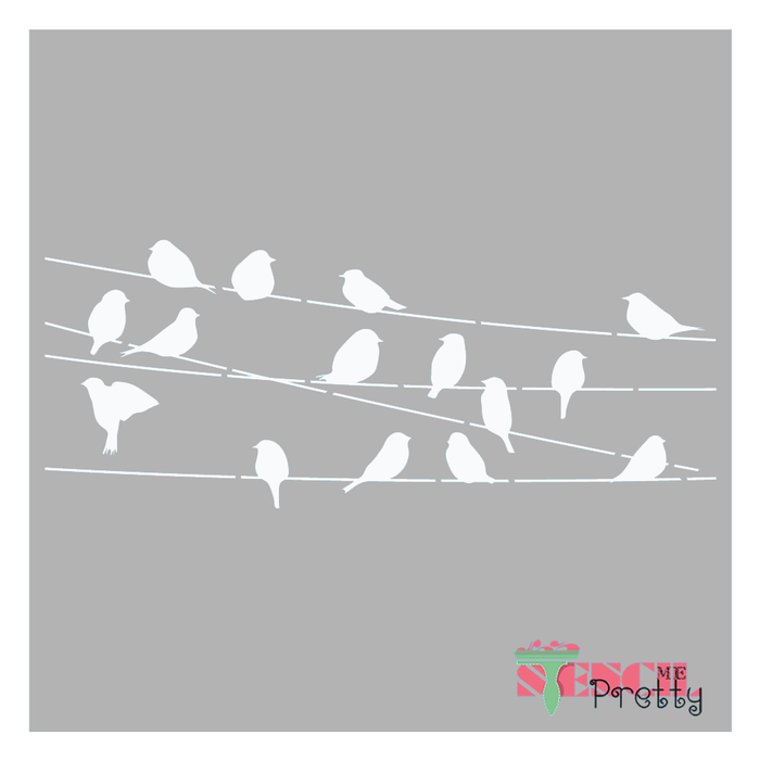 City Birds On A Wire Rustic Chic