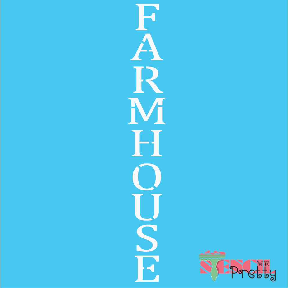 vertical farmhouse stencil