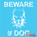 beware of dog stencil