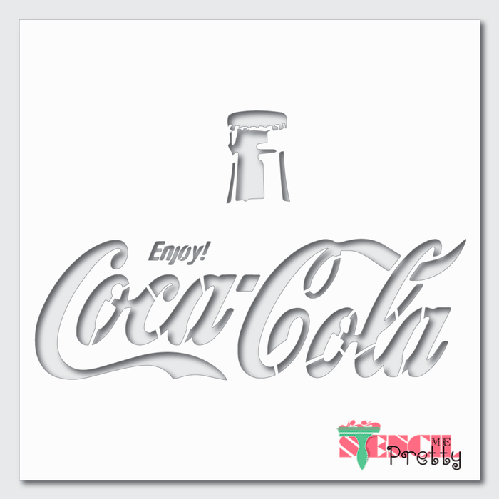 Vintage Enjoy Coca Cola Stencil Rustic Advertisement Sign Template — Stencil Me Pretty vintage-enjoy-coca-cola-stencil-rustic-advertisement-sign-template-stencil-me-pretty