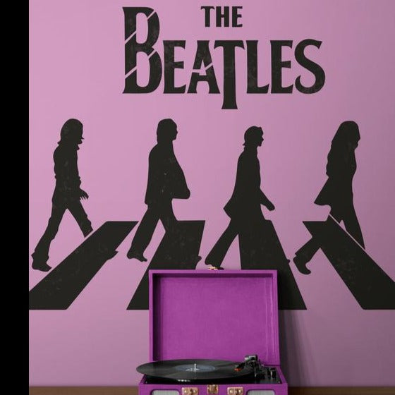 Music Wall Decals 02 In 1 Abbey Road Music Band Vinyl Sticker - Foto 3