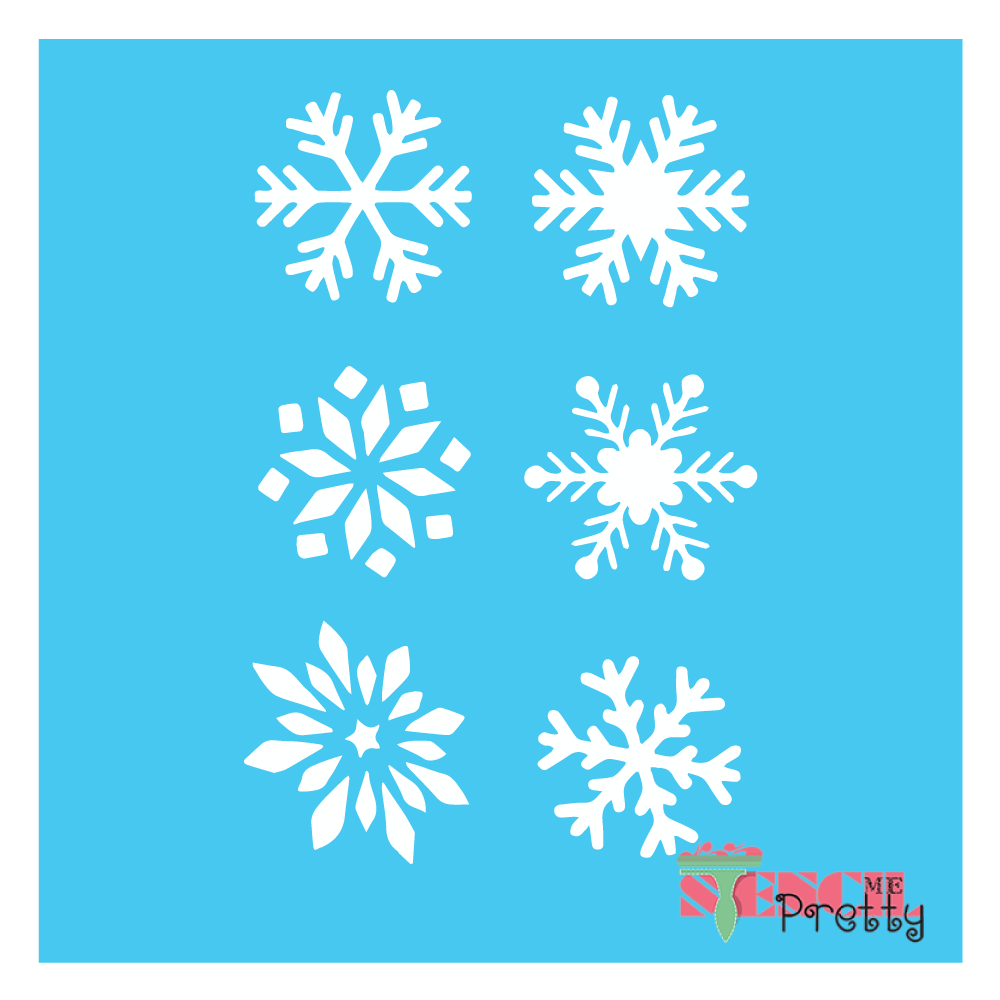 snowflakes stencil