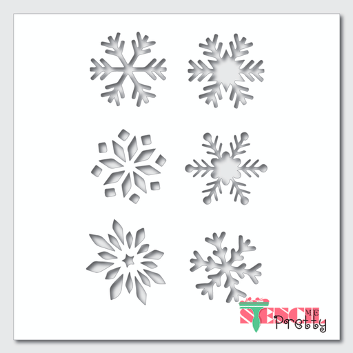 snowflakes stencil