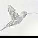 hummingbird stencil